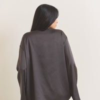 Soft Terra Satin Haori / 枯茶(brown)