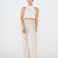 Style Up Flared Leggings / 白花(ivory)