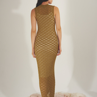 Ocean Breeze Elegant Knit Dress / 抹茶(matcha)