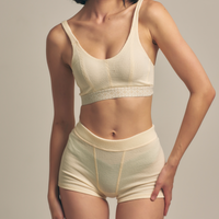 Dreamy Bra nudy waffle / 白花(ivory)