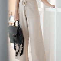 elegant knitted wide pants