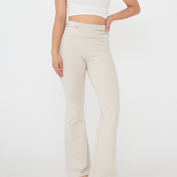 Style Up Flared Leggings / 白花(ivory)