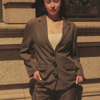 Urban Frame Stone Blazer / 薄墨(gray)