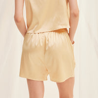 mix and match smooth satin pants / 枯茶(dark brown)