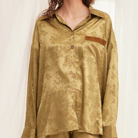 wagara jacquard lounge shirt