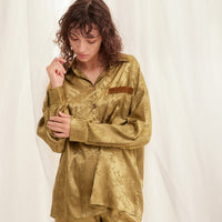 wagara jacquard lounge shirt