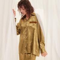 wagara jacquard lounge shirt