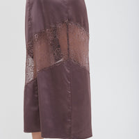 cocktail see through dress / 枯茶(dark brown)