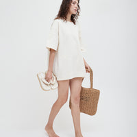 good sleep club T-shirt / 白花(ivory)