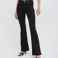 flare stretch asanoha denim / blue