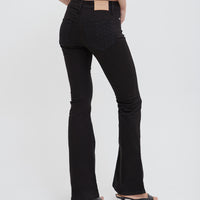 flare stretch asanoha denim / blue