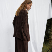 elegant satin pleated shirt