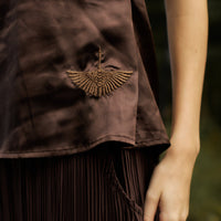 elegant satin pleated camisole