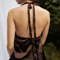 elegant satin pleated camisole