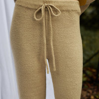 two-tone soft knit pants