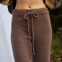 two-tone soft knit pants