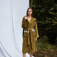 lightweight luxe fur robe