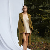 lightweight luxe fur robe