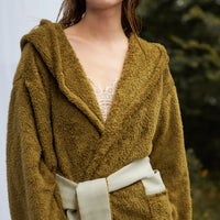 lightweight luxe fur robe