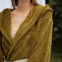 lightweight luxe fur robe