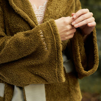 lightweight luxe fur robe
