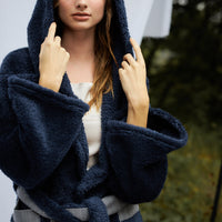 lightweight luxe fur robe