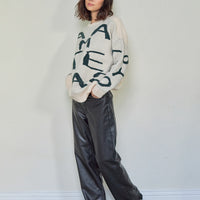 signature logo chunky knit
