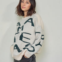 signature logo chunky knit