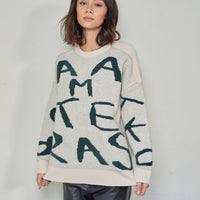 signature logo chunky knit
