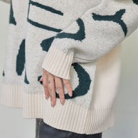 signature logo chunky knit