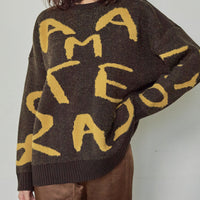 signature logo chunky knit