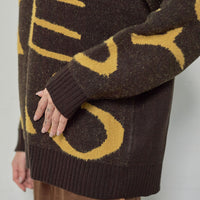 signature logo chunky knit