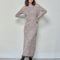 two way pattern knit onepiece