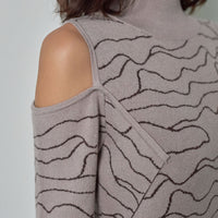 two way pattern knit onepiece
