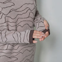 two way pattern knit onepiece