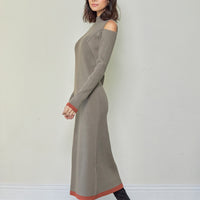 two way pattern knit onepiece