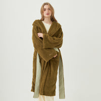 lightweight luxe fur robe