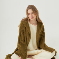 lightweight luxe fur robe