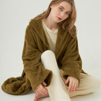 lightweight luxe fur robe