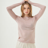 wool mix ultra light knit top