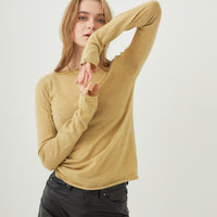 wool mix ultra light knit top