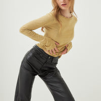 wool mix ultra light knit top