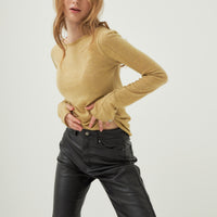 wool mix ultra light knit top