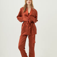 luxury rich satin pants(柄)