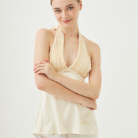 elegant satin pleated camisole