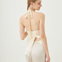 elegant satin pleated camisole