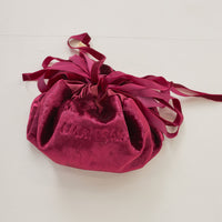 velour makeup pouch