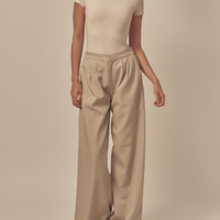 Urban Elegance Style Up Pants / 亜麻(sand beige)