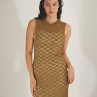 Ocean Breeze Elegant Knit Dress / 抹茶(matcha)