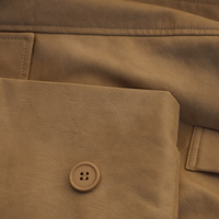 Vegan leather city jacket / 白花(ivory)